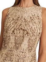 Presley Snake Print Midi-Dress