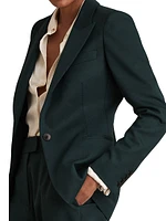 Jade One-Button Blazer