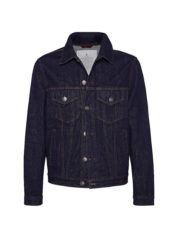 No Fade Denim Four Pocket Jacket