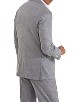 Cashmere and Silk Lightweight Flannel Deconstructed Blazer