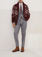 Cashmere and Silk Lightweight Flannel Deconstructed Blazer