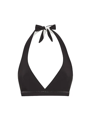 Techno Jersey Bikini Top with Precious Trim