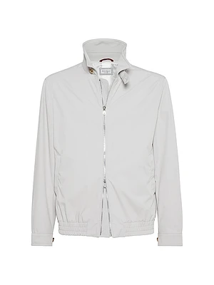 Stretch Bonded Nylon Bomber Jacket