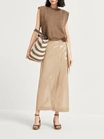 Linen and Silk Diamond Yarn Sweater Vest