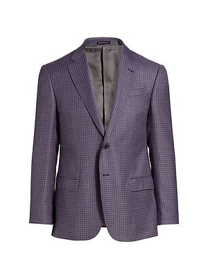 Box Plaid Wool Sport Coat