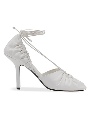 Mesure Lace-Up Leather Pumps