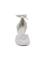 Mesure Lace-Up Leather Pumps
