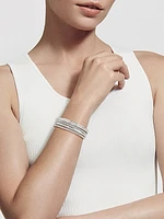 Stax Five Row Cuff Bracelet in Sterling Silver