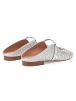 Norah Metallic Raffia Flat Sandals