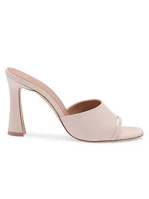 Roxanne 90MM Leather Block Heel Sandals