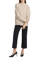 Cashmere-Silk Crewneck Sweater