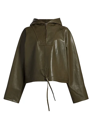 Leather Pullover