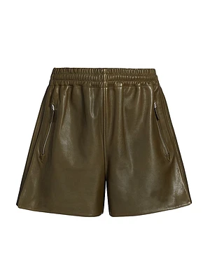 Leather Combat Shorts