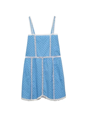 Eyelet Lace Mini-Dress