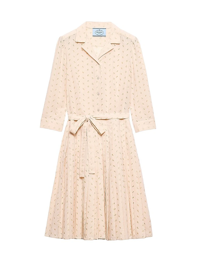 Eyelet Lace Shirt Dress