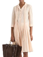 Eyelet Lace Shirt Dress