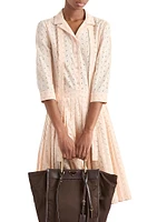 Eyelet Lace Shirt Dress