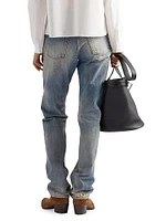 Tapered Denim Jeans