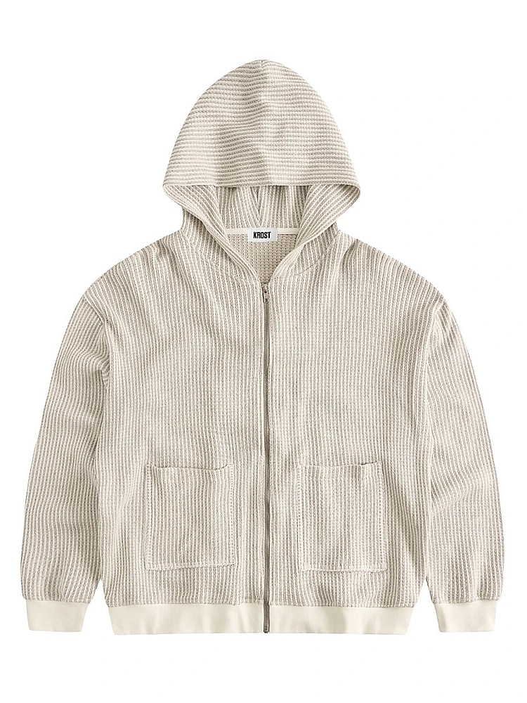 Striped Zip Hoodie