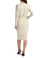 Molan Draped Cocktail Dress