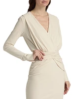 Molan Draped Cocktail Dress