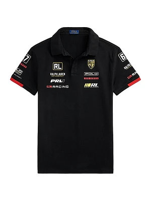 Slim Fit Stretch Mesh Polo Shirt