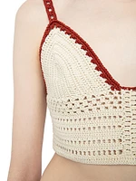 Taly Crochet Cotton Crop Top