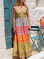 Rainbow Zinnia Amour Dress