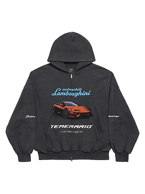 Balenciaga x Automobili Lamborghini Zip-Up Small Fit Hoodie