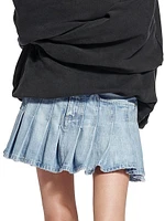Pleated Mini Skirt