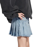 Pleated Mini Skirt
