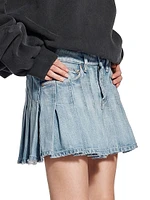 Pleated Mini Skirt