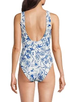 Fayra Floral Belted One-Piece Swimsuit