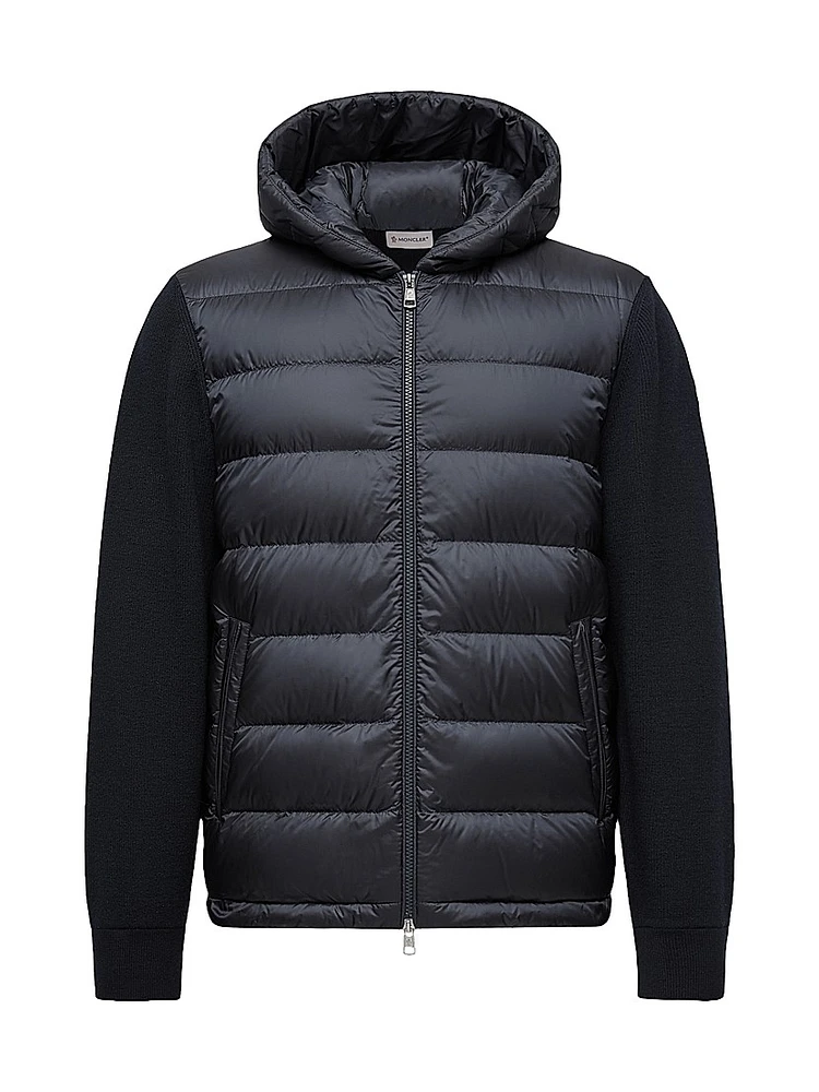 Down-Filled Hoodie Wool