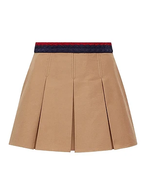Mini Skirt Cotton Gabardine