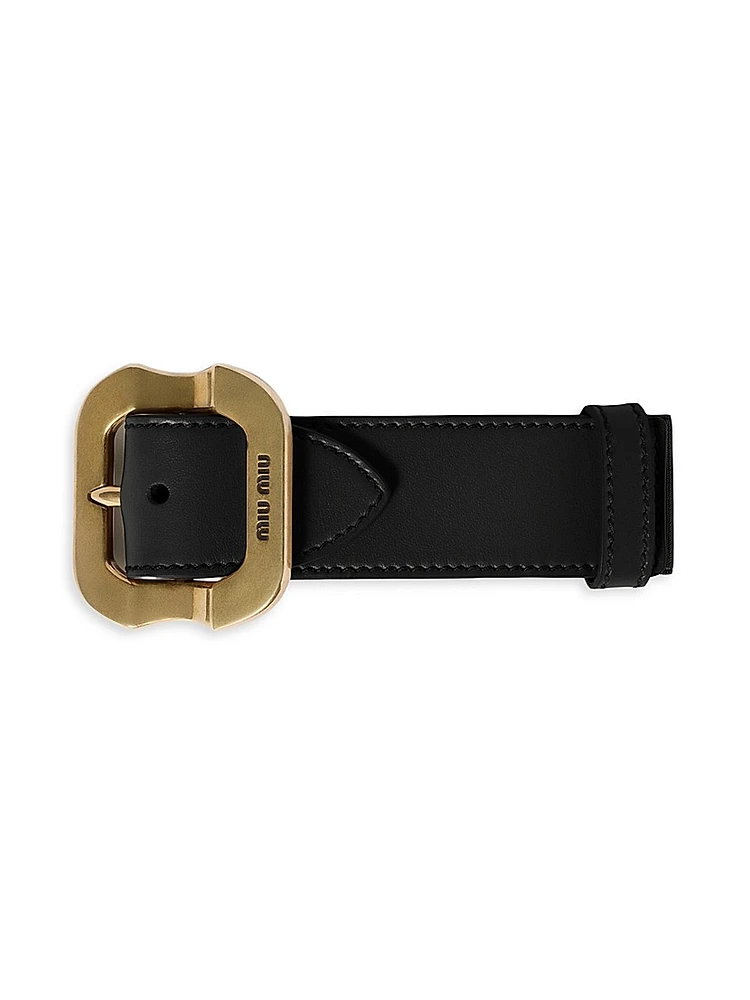 Leather Bracelet with Buckle