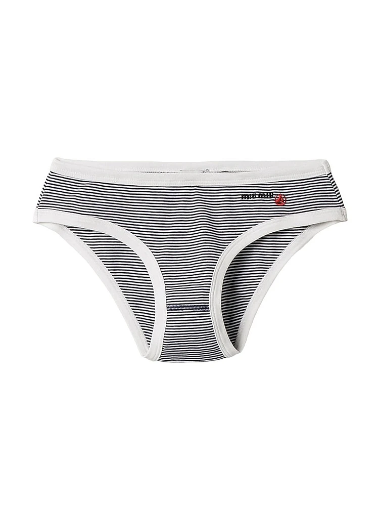 Petit Bateau x Miu Ribbed Jersey Briefs