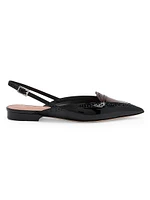 Laurie Patent Leather Slingback Flats