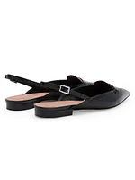 Laurie Patent Leather Slingback Flats