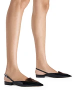 Laurie Patent Leather Slingback Flats