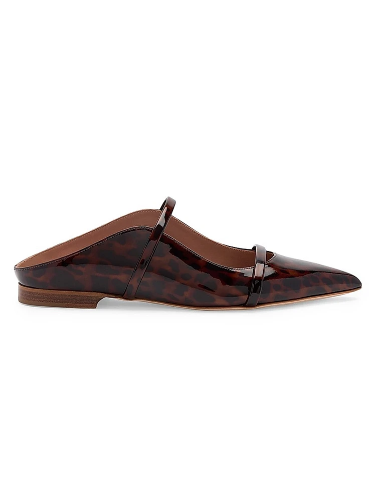 Maureen Leopard Patent Leather Flats