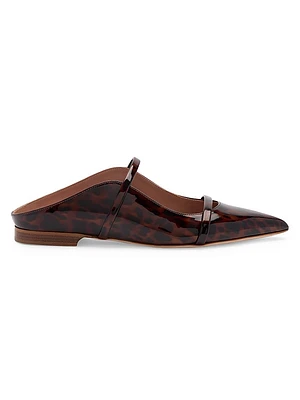Maureen Leopard Patent Leather Flats