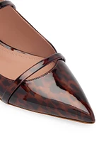 Maureen Leopard Patent Leather Flats