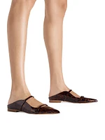 Maureen Leopard Patent Leather Flats