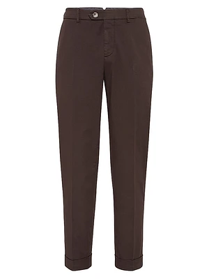 American Pima Cotton Comfort Gabardine Italian Fit Trousers