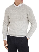 Flecked Alpaca, Wool, Silk and Cotton Sweater