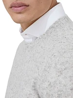 Flecked Alpaca, Wool, Silk and Cotton Sweater