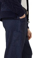 Virgin Wool Flannel Ergonomic Trousers with Patch Pockets
