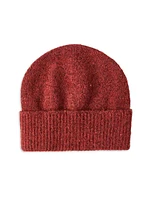 Alpaca, Wool, Silk and Cotton Knit Beanie