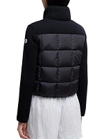 Down-Filled Cardigan Wool